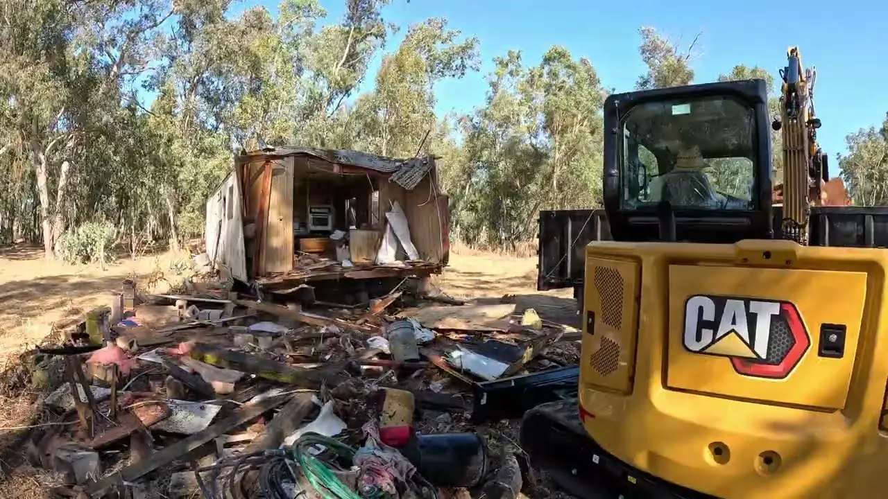 Video thumbnail: $7500 Mobile Home Demolition with Brand New CAT 306 Mini Excavator